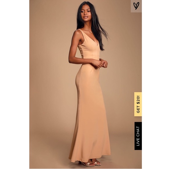 Melora Nude Sleeveless Maxi Dress - Picture 4 of 7